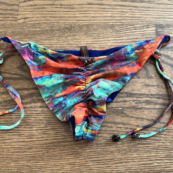 Other - Mia Marcelle Brazilian Cheeky side tie sexy bikini bottoms size Small